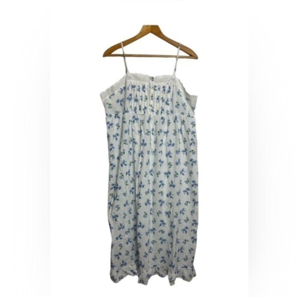 EUC Laura Ashley Vtg Floral prairie English County Cottage Midi Dress S